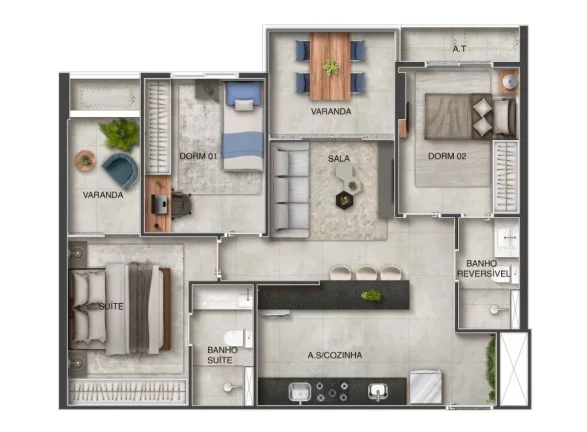 Imagem APARTAMENTO RESIDENCIAL em Vila Velha - ES, Coqueiral de Itaparica