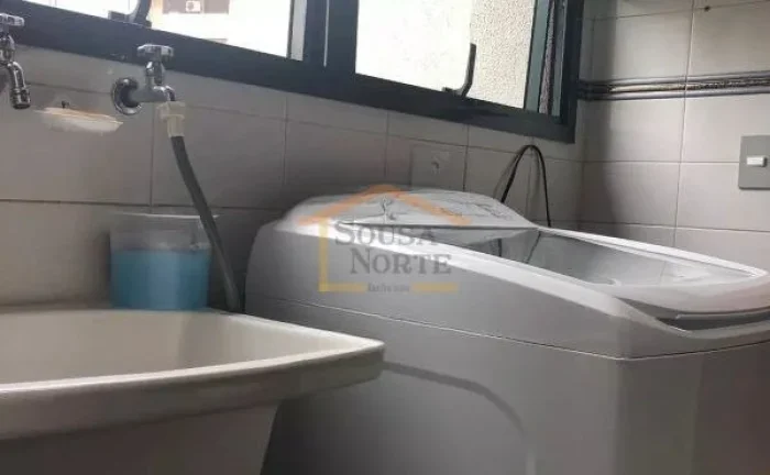 Imagem Apartamento 3 dormitórios, sendo 1 suíte, sala 3 ambientes, sacada, lavabo, cozinha planejada, ban...