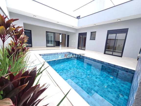Imagem Casa moderna com 3 suítes e escritório à venda, 193 m² por R$ 1.640.000 - Condomínio Fechado - Indaiatuba/SP