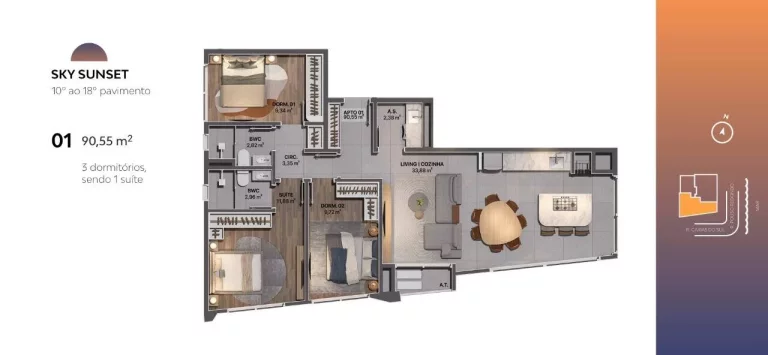 Imagem Apartamentos à venda SKY Rooftop !
