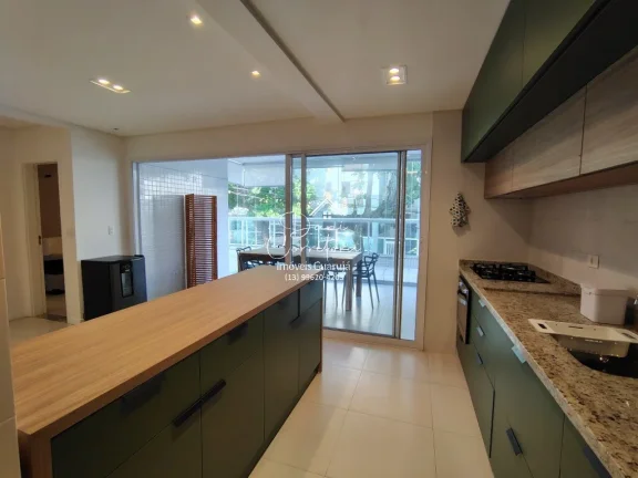 Imagem Imperdível apartamento garden frente mar no Tombo com lazer, 2 quartos, 2 suítes, 2 salas, 3 banheiros, 2 vagas, 150m²!
