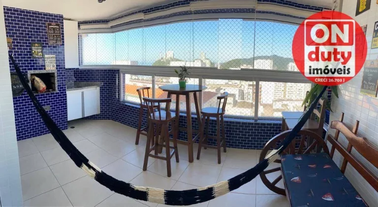 Imagem Apartamento com 2 dormitórios à venda, 76 m² por R$ 650.000,00 - Itararé - São Vicente/SP