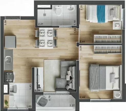 Imagem APARTAMENTO RESIDENCIAL em São Paulo - SP, Brás