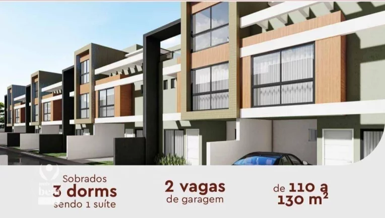 Imagem Sobrado 3 dormitórios à venda, de 111 m² até 130m² por R$954.976,50 a R$1..128.120,68 - Portão - Curitiba/PR