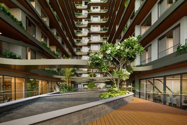 Imagem Flat com 1 dormitório à venda, 38 m² por R$ 559.629,54 - Poço - Cabedelo/PB