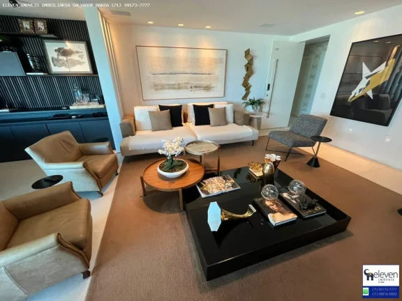 PORTEIRA FECHADA! SPLENDOR RESERVA DO HORTO:  3 SUITES 152 METROS  DE PURO LUXO, VISTA MAR E 3 VAGAS SOLTAS!
