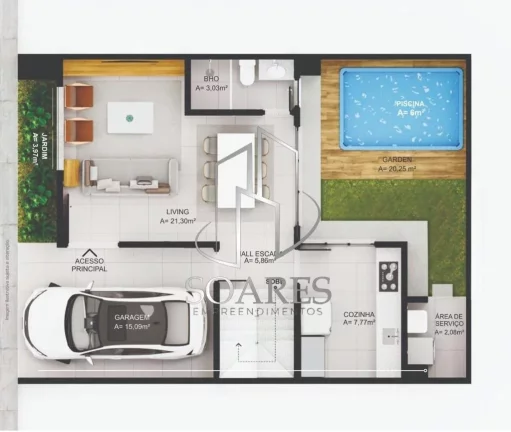 Imagem Condomínio de casas Mondrian - Smart house, três suítes 3