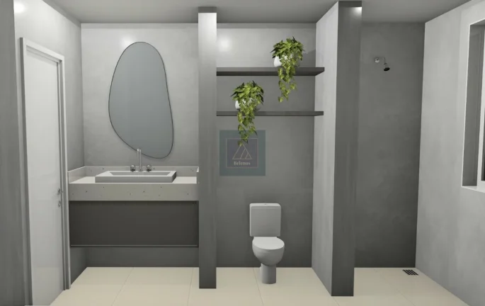 Imagem CABRAL - 2 suíte. 1 vaga. 74m². Face Leste.