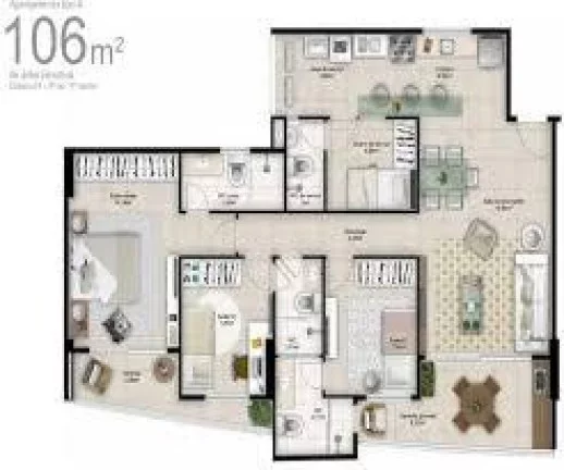 Imagem Apartamento 3 dormitórios para Venda em Teresina, Horto, 3 dormitórios, 3 suítes, 3 banheiros, 2 vagas