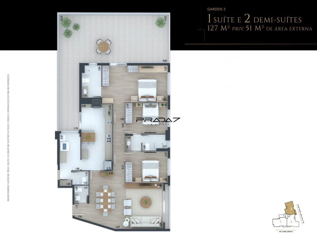Imagem Apartamento com 4 Dormitorio(s) localizado(a) no bairro Juvevê em Curitiba / PARANA Ref.:9