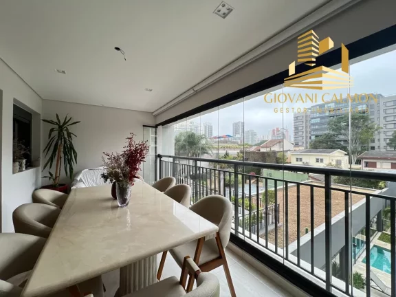 Imagem Apartamento de Luxo no Brooklin Paulista: 2 quartos, 2 suítes, 2 salas, 1 banheiro, 2 vagas, 130m² - São Paulo-SP