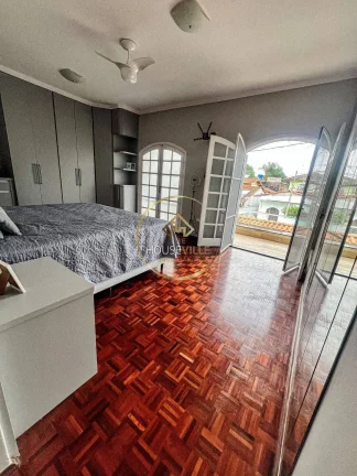 Imagem Casa Sobrado 4 dormitórios ( 4 suítes), 3 vagas, Jd Das Indústrias Sjc.