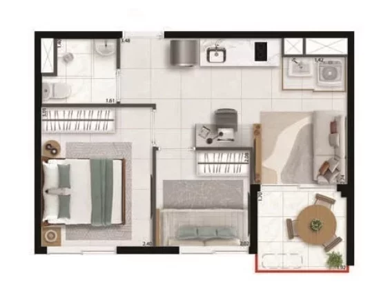 Imagem Apartamento com 2 Quartos à Venda, 32 m² em Perdizes - São Paulo