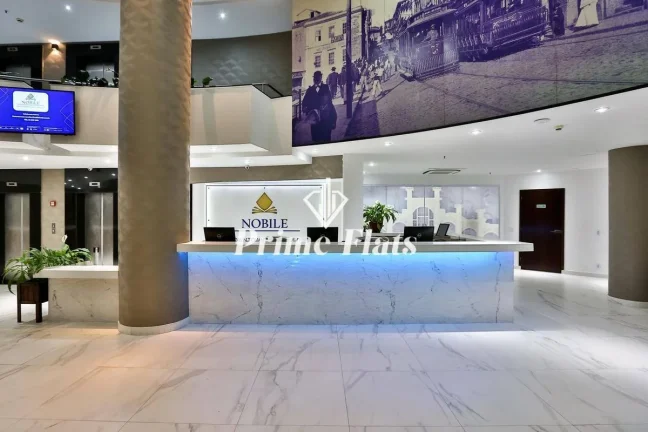 Imagem Flat disponível para venda no Slaviero Downtown São Paulo, com 24m², 1 dormitório e 1 vaga de garagem