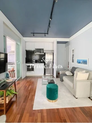 Imagem Flat disponível para locação no Estanconfor Villa Olímpia, com 60m², 2 dormitórios e 1 vaga