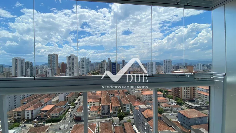 Imagem Apartamento com 1 dormitório com Vista MAr e lazer à venda, 52 m² por R$ 850.000 - Aparecida - Santos/SP