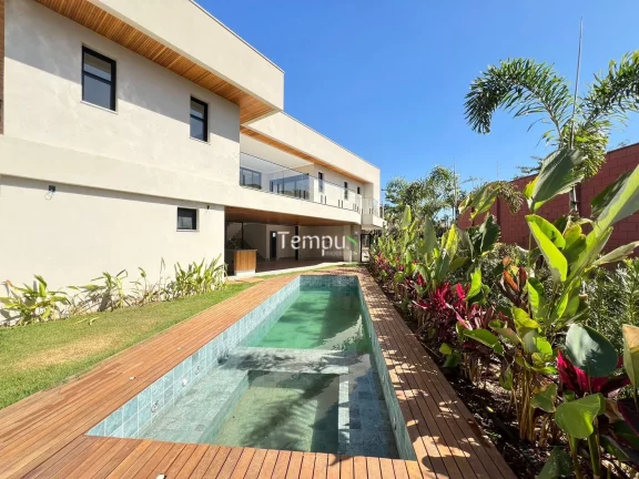 Imagem Jardins Bolonha - Sobrado à venda no Jardins Bolonha - Senador Canedo/GO, com 314m², possui 4 suítes, piscina aquecida, churrasqueira