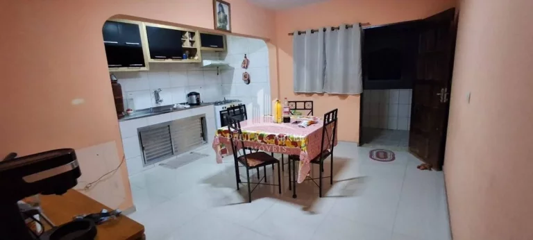 Imagem Lindo Sobrado125m², 3 Dormitórios, 2 Banheiros, Sala e Cozinha Grande, 4 Vagas + 2 Cômodos com Banheiro nos fundos no Jardim Primavera, Mauá-SP