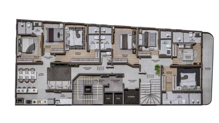 Imagem Apartamento à venda no bairro Praia Brava de Itajaí - Itajaí/SC