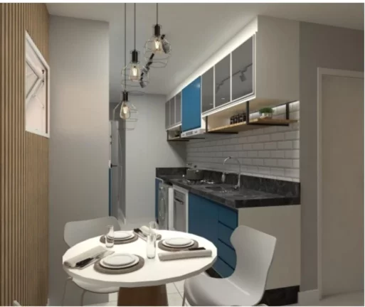 Imagem Apartamento à venda em Parque Novo Oratório, Santo André-SP: 2 quartos, 1 banheiro, 1 vaga, 44m² - Minha Casa Minha Vida!
