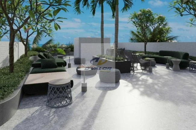 Imagem Vendo apartamento em prédio pé na areia, com 100m2 , varanda gourmet, 3 quartos s/ 1 suíte, 2 vagas