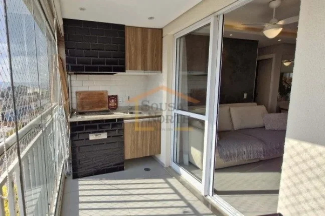Imagem Apartamento de 67m², com 2 dormitórios, sendo 1 suite, sala integrada à cozinha e varanda gourmet...