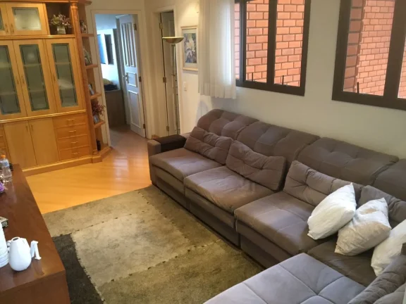 Imagem Apartamento 200 M², 4Q, 4 suítes, 6 banheiros, 4 vagas, 3 salas, lareira, jardim, academia, churrasqueira, piscina, terraço, hidromassagem.