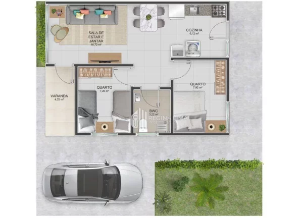 Imagem LANÇAMENTO !!! Casa duplex com 2 dormitórios à venda por R$ 185.000,00 - Condomínio SAFIRA CLUB RESIDENCE - Todos os Santos - Teresina/PI