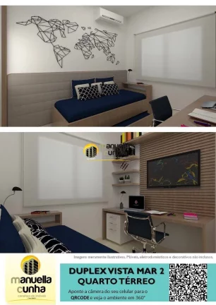 Imagem Duplex 3Qts, sendo 2Suítes Mar - Área Nobre/Praia