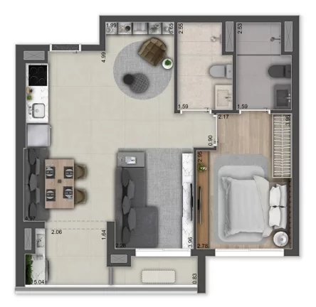Imagem Apartamento em Brooklin Novo - São Paulo SP