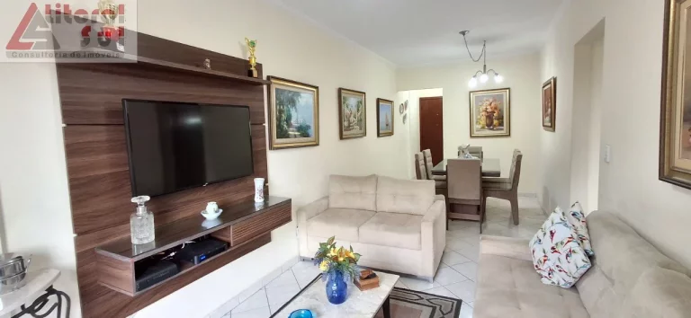 Imagem Apartamento à venda em Praia Grande-SP, bairro Tupi: 2 quartos, 1 suíte, 1 sala, 2 banheiros, 1 vaga, 88m².