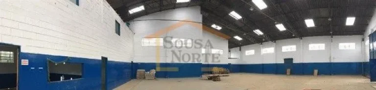 Imagem Galpão, área total 1.081.60m², área edificada é 686.15m², pé direito de 8m, altura da entrada...