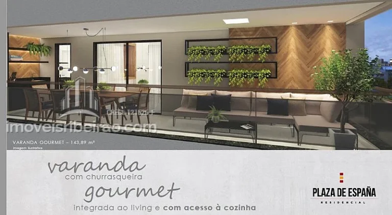 Imagem Apartamento 143,89m² 3 suítes próximo Shopping Ribeirão e Shopping Iguatemi