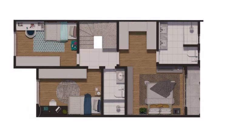 Imagem Sobrado com 3 dormitórios à venda, 143 m² por R$ 890.000,00 - Boa Vista - Curitiba/PR