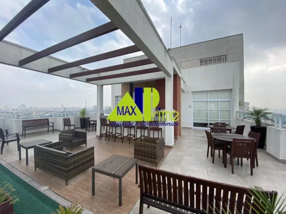 Imagem Imóveis à venda e locação em São Paulo-SP, Tatuapé: 1 quarto, 1 sala, 2 vagas, 28m² de varanda com vista livre, Confira!