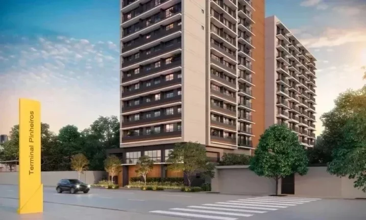 Imagem Apartamento para Venda em São Paulo, Pinheiros, 1 dormitório, 3 banheiros