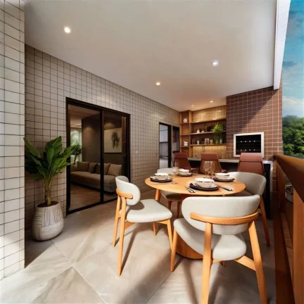 Imagem APARTAMENTO COM 127.84 m² - FORTE - PRAIA GRANDE SP
