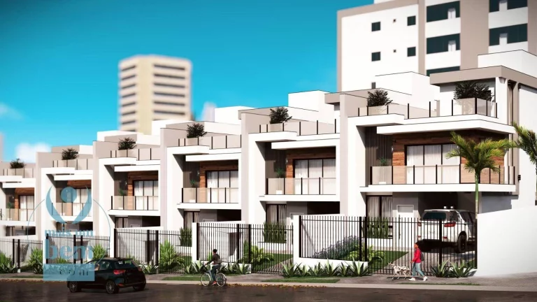Imagem Sobrado com 143 m² + 38m² de terraço, 3 quartos (1 suíte) à venda por R$ 998.000 - Boa Vista - Curitiba/PR