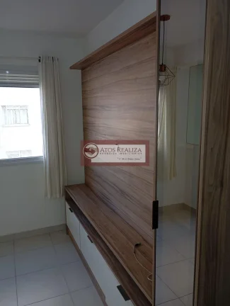 Imagem Alugo Oportunidade no Jd Cidália. Apartamento de 1 Dormitório com Planejados, cozinha planejada, box, lustres, Área Gourmet com 2 Churrasqueiras, Academia, Brinquedoteca. Locação R$: 1.350 e 275 Condomínio.