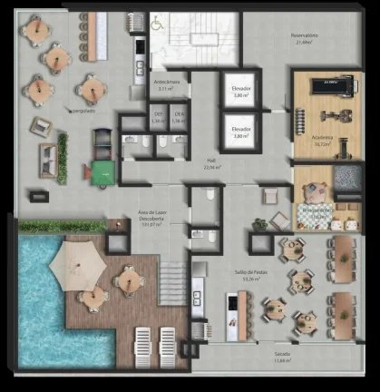 Imagem Apartamento com 2 suítes na quadra mar no bairro Meia Praia em Navegantes a venda com a Adriano Carpes Imóveis