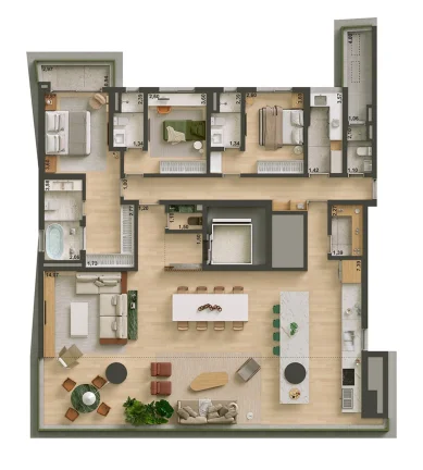 Imagem Apartamento com 4 suítes, 4 vagas à venda em São Paulo, Brooklin