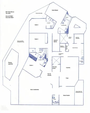 Imagem Aluguel de Apartamento de Luxo com 4 Quartos e 355m² na Praia das Astúrias, Guarujá-SP! Baia Blanca Galhetas
