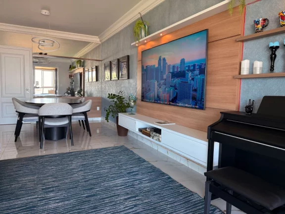 Imagem Apartamento à venda em Riviera de São Lourenço Módulo 02: 3 quartos, 1 suítes, 2 salas, 3 vagas, 130m² de área