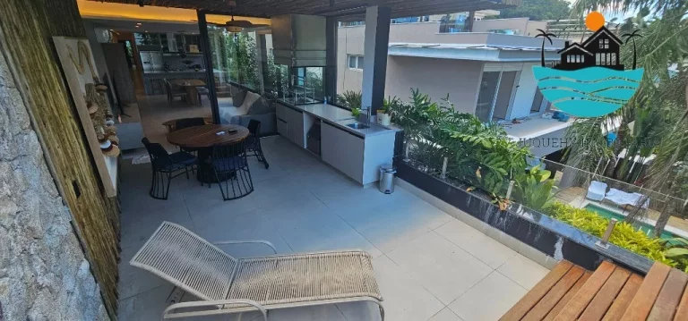 Imagem Pé na Areia com Vista ao mar - A Venda ou Locação de Temporada - Juquehy com 4 suítes, lado direito, máx. 08 pessoas | Juquehy Imobiliária