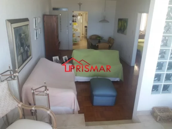 Imagem 2 dormitorios + dependencia de empregada, frente ao mar, pompéia 1 vaga