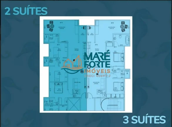Imagem Empreendimento no centro de Ubatuba com apartamentos com 2 ou 3 suítes