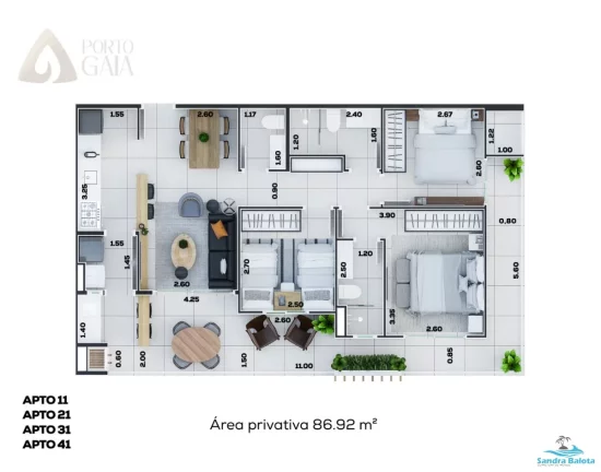 Imagem Apartamentos com 3 dormitórios com 1 suíte/Itaguá-Ubatuba