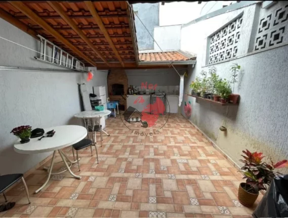 Imagem Sobrado estudo permuta ,Mobiliado , 3 dorm, 1 suíte, Quintal, Sacada, 4 vagas,bairro Vila Assunção,Santo André