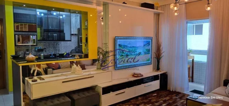 Imagem Apartamento com 3 dormitórios à venda, 111 m² por R$ 1.190.000,00 - Guilhermina - Praia Grande/SP