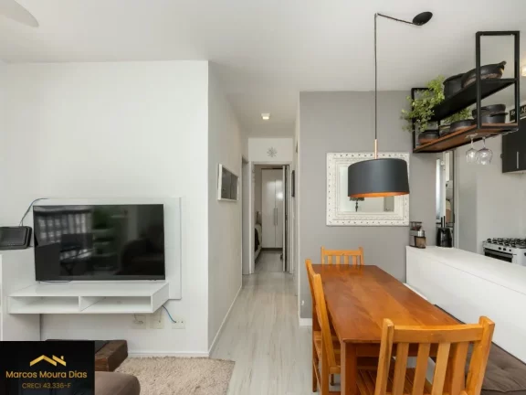 Imagem Apartamento à venda, 48 m2, 2 dormitórios, 1 vaga, varanda, Vila Anastácio, Edifício com Lazer